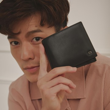 【Kinloch Anderson】George 左右翻基本短夾-經典黑