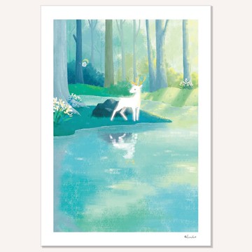 印刷裝飾畫 掛畫 無框畫【森林守護者】