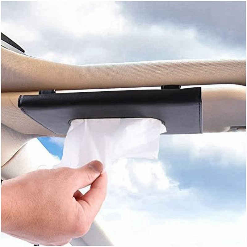 ティッシュケース 車 カー用品 ティッシュホルダー Puレザー サンバイザー ティッシュ 車用 ボックス Phathing ブラック 通販 Lineポイント最大0 5 Get Lineショッピング