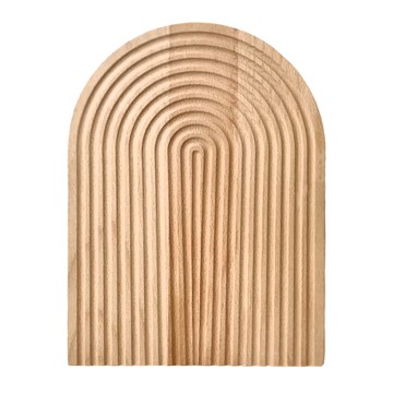 波紋拱形木質托盤 櫸木  30 x 23 x 2cm  1個