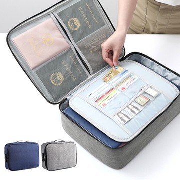 Conalife  多功能各式重要證件權狀護照密碼鎖收納包(1入)