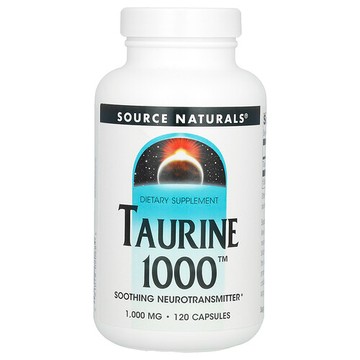 Source Naturals, 牛磺酸 1000，1000 毫克，120 粒膠囊