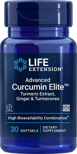Life Extension Advanced Curcumin Elite Turmeric Extract Ginger & Turmerones 30 Softgels