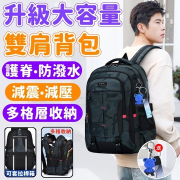 【護脊雙肩包✨減壓減震】雙肩包 大容量背包 護脊包 減壓背包 旅行包 戶外包 16吋筆電包 後揹包 電腦包 防水 書包