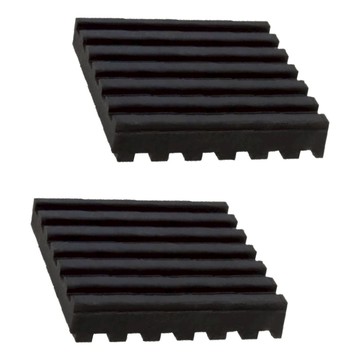 TRENY 橡膠止滑抗震墊  中(10 x 10 x 1cm)  黑色  2個