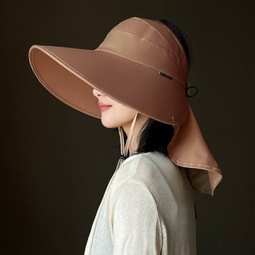 【巴黎精品】現貨+預購 防曬帽空頂帽遮陽帽大帽簷戶外登山帽透氣速乾-夏日女帽子3色a1eh14