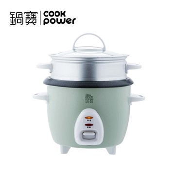 鍋寶COOK POWR 多功能電子鍋3人份(附蒸籠+蒸架)綠色 RCO-3006G