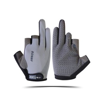 釣魚手套男士速干防曬防滑冰絲飛磕露二三指海磯路亞專用半指手套