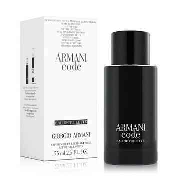 GIORGIO ARMANI 亞曼尼 黑色密碼男性淡香水 75ml-Tester包裝