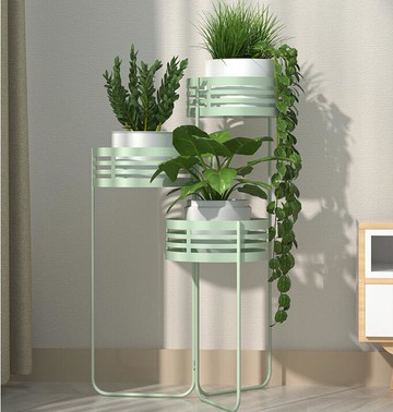 花架子客廳落地式多層輕奢置物架簡約現代室內外鐵藝陽台花盆架【林之舍】