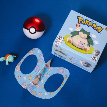pokemon寶可夢恩璽兒童立體醫用口罩50入/盒裝-晴天寶可夢款