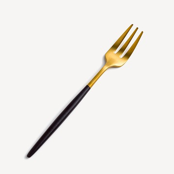 葡式 設計風潮 13.5cm 不銹鋼小叉│黑金│單品