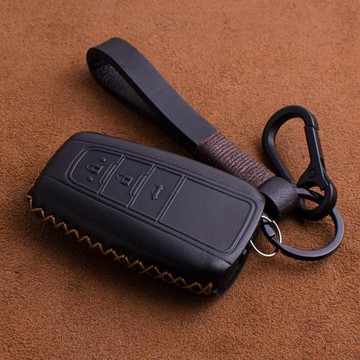 專用于豐田鑰匙包亞洲龍威蘭達凱美瑞普拉多真皮智能鑰匙保護套