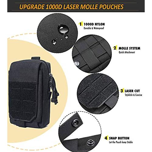 Molle 電話ポーチ 小型 MOLLE アドミンポーチ タクティカル レーザー EDCポーチ アクセサリー 防水 ユーティリティ ホルスターポーチ