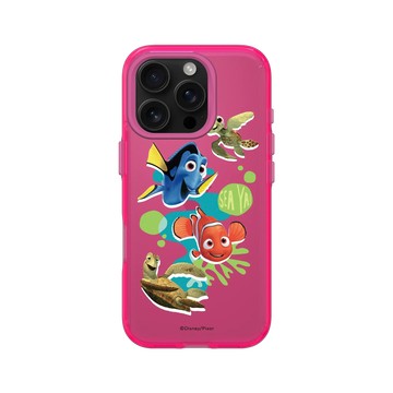 iPhone 16 Pro Clear 粉漾桃 - 迪士尼-皮克斯 PIXAR - 海底總動員-激起水花