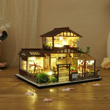 臺灣出貨🔥 積木建築 小屋 diy小房間 兼容積木 特價diy小屋創意木質手工拚裝模型小房子生日禮物送閨蜜送衕學