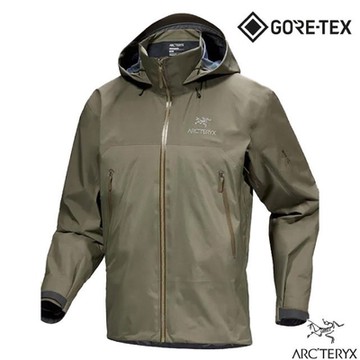 【ARCTERYX 始祖鳥】男 Beta AR Gore-Tex 3L 防水透氣連帽外套.風雨衣_X000007082 龍紋綠