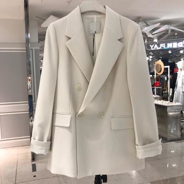 品牌專柜撤柜女裝外貿原單尾貨清倉剪標小西裝外套女韓版chic上衣