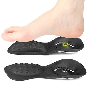 大友los2438磁石足弓半墊扁平足心支撐按摩減震半碼鞋墊後跟鏤空磁性按摩後墊