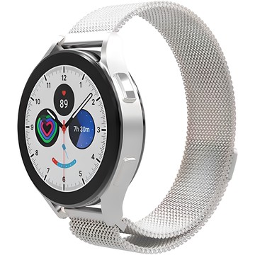 rorentech Galaxy Watch 兼容磁吸金屬錶帶  1個  Galaxy Watch 7/FE/6/5/4 20mm  銀色