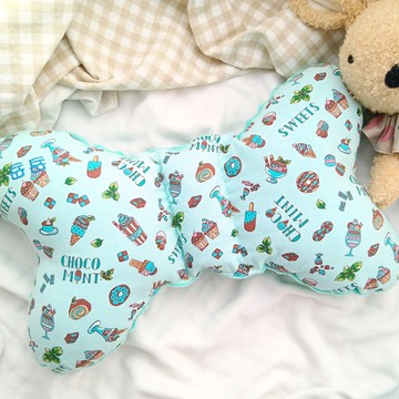 免費繡名字。夏日冰品。蝴蝶枕 推車枕 嬰兒枕 寶寶枕