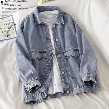 牛仔外套🧥韓版女生長袖牛仔外套 ins潮韓版寬鬆大尺碼學生時尚百搭夾克上衣簡約 牛仔上衣女 顯瘦牛仔上衣