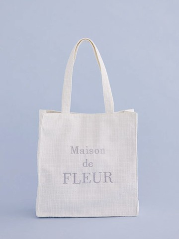 氣質小香風品牌刺繡方形手提袋(08001072900) - Maison de FLEUR