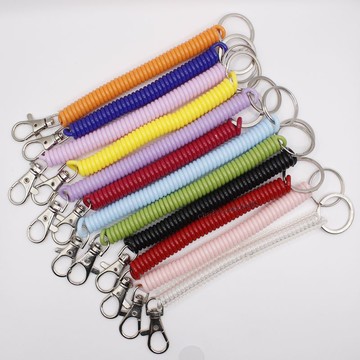 臺彎發貨 全店免運  防盜防丟掛繩鑰匙扣老年人手機鏈拉伸彈力繩男女士創意伸縮彈簧繩