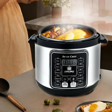 跨境電壓力鍋6L大容量 家用多功能電飯煲智能預約pressure cooker【宜家良品百貨】