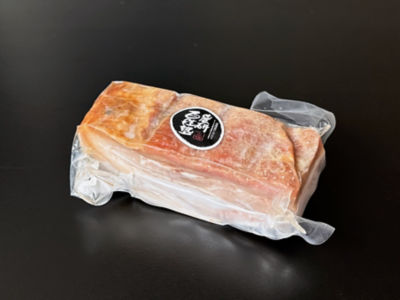 北海道苫小牧市 農研百姓塾 ノウケンヒャクショウジュク 無塩せきベーコン3個 加工肉