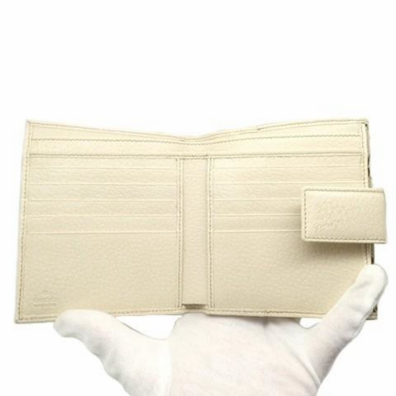 GUCCI(グッチ) コンパクト財布 2つ折り 両面 Wホック GG