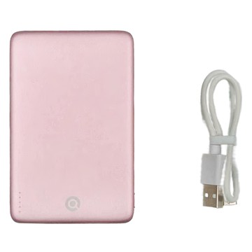 Q哥 超薄磁吸快充行動電源 5000mAh 櫻花粉  POT-482