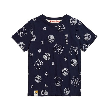 江戶勝｜童裝｜滿版勝太郎短袖T恤