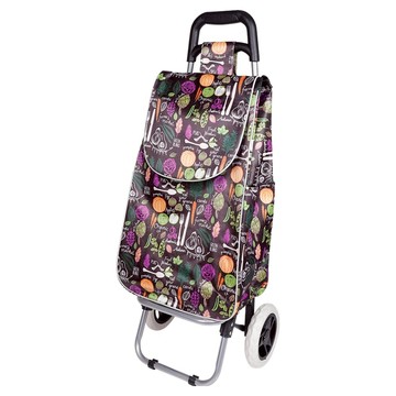 Quasi 二輪購物車  1個  車架34 x 24 x 91cm 袋子35 x 20 x 57cm  蔬菜 多色