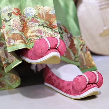 江南朱記【桃夭】系列 原創小枕頭云頭鞋  登云履漢服鞋