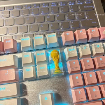 💕在臺出貨🔥3D打印世界盃獎盃雙鍵帽十字軸通用高顏值透光新款 鍵帽 特殊鍵帽 造型鍵帽 個性鍵帽 鍵盤鍵帽\t