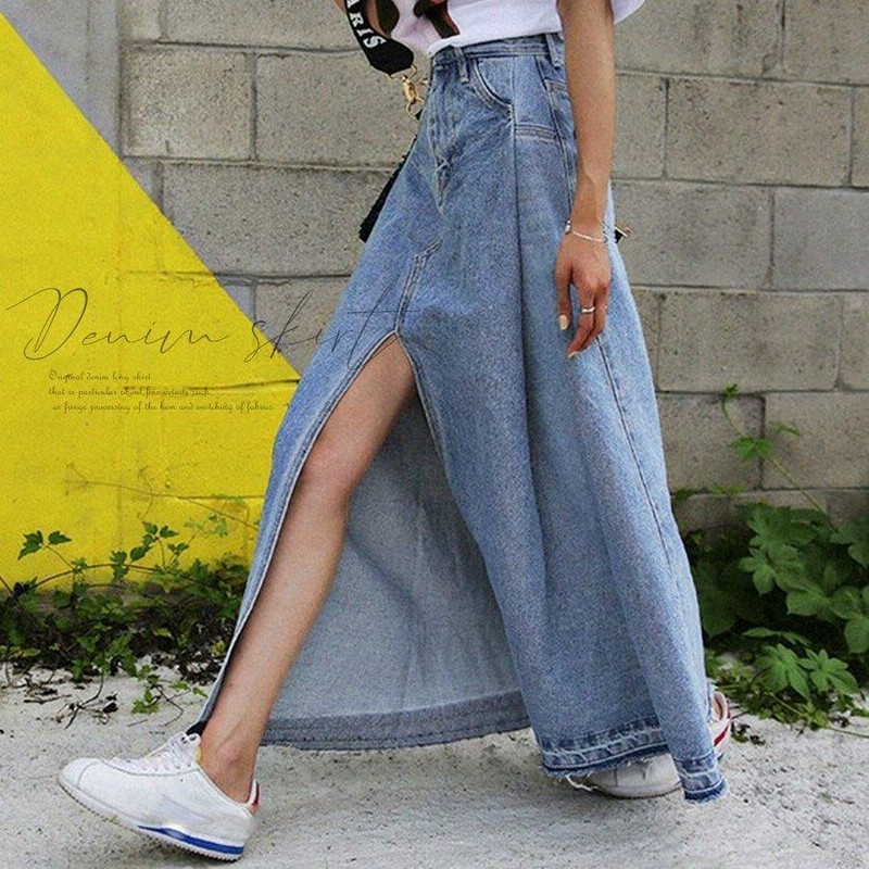 レディース デニムスカート ロング コーデ 春 夏 秋 Aライン フレア おしゃれ 通販 Lineポイント最大0 5 Get Lineショッピング