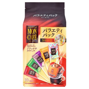 MON CAFE 濾泡式咖啡 綜合研磨 8g 8包 + 7.5g 2包  79g  1個裝  1組
