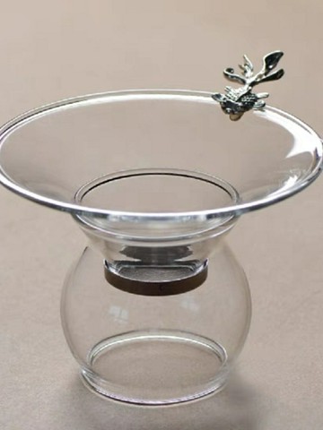 創意家用茶漏過濾器玻璃茶漏茶濾公道杯套裝功夫茶具茶配濾茶器
