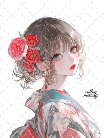 原始貼紙 No.6417 人物貼紙 原創貼紙 人物貼紙 女孩貼紙 原創人物貼紙