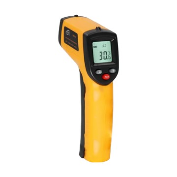 純禾商行 紅外線溫度計 405 x 210mm  非接觸測溫，精準快速，附贈電池  1個  黃色