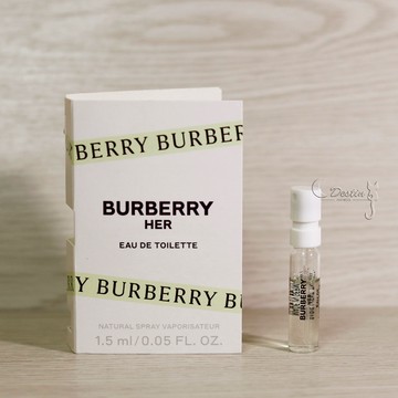 BURBERRY 晨曦之翼 HER 女性淡香水 1.5mL 可噴式 試管香水 全新
