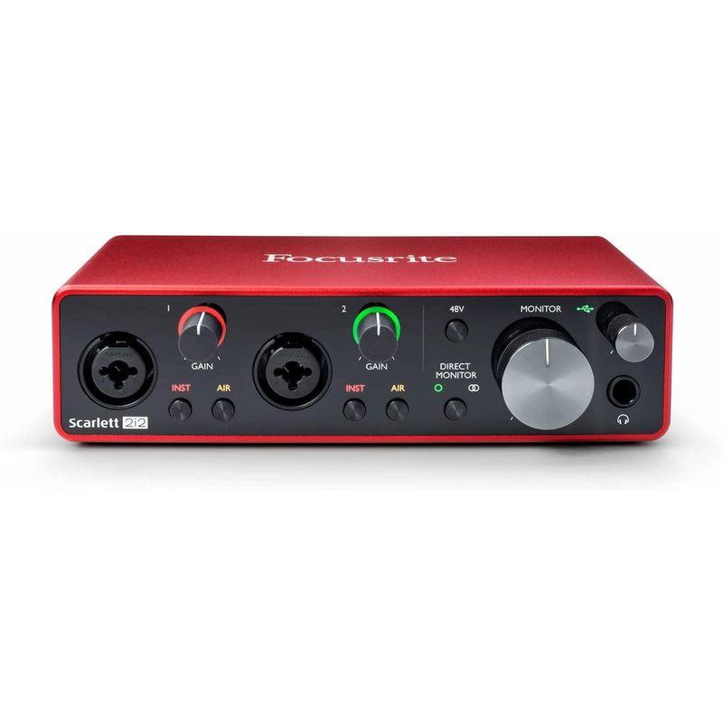 Focusrite フォーカスライト オーディオインターフェース 2イン 2アウト 24bit 192kHz Scarlett 2i2 (3