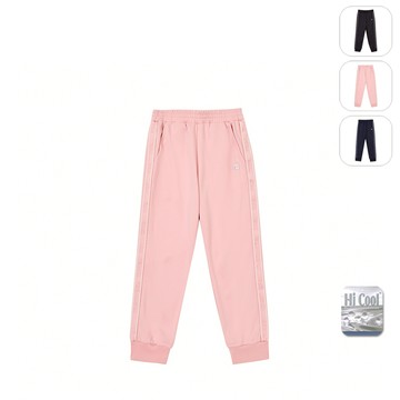 【FILA】KIDS 孩童款 吸濕排汗 針織長褲-粉色 1PNY-8411-PK