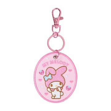 【震撼精品百貨】My Melody_美樂蒂~日本SANRIO三麗鷗 美樂蒂刺繡布鑰匙圈-2025角色大賞*48557