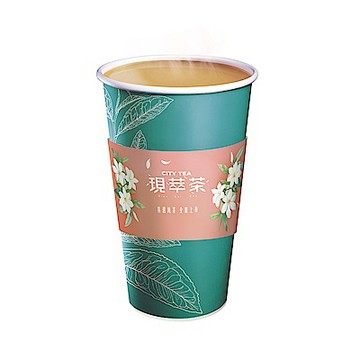 CITY CAFE-大杯琥珀小葉奶茶(熱)_[行動隨時取]
