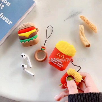 🍌24H快速出貨   薯條 漢堡 耳機套 適用於   Airpods 保護套 Airpords pro 耳機套