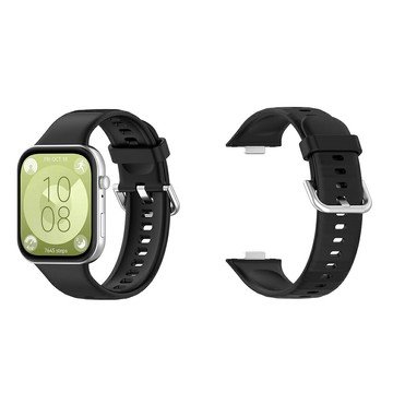 【矽膠錶帶】適用 華為 Huawei Watch Fit 3/4/4 Pro/5/5 Pro 金屬扣 腕帶