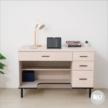 沐家具 mufurniture Obama 白原切書桌/書房/臥室/收納