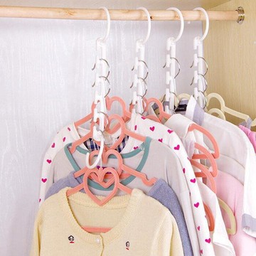 神奇衣架 8入 多功能 魔術衣架 掛勾 收納衣架 垂直掛衣架 收納衣架【DN432】  123便利屋